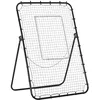 Image de HOMCOM - filet de rebond de football - PE - 123x73x178.5cm - Noir Blanc