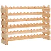 Image de Rack Pour Bouteilles Range-bouteilles Capacité 72 Bouteilles Pin Massif
