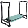 Image de Tabouret de jardin pliable agenouilloir de jardin siège jardinage avec coussin acier eva noir vert