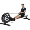 Image de Rameur dappartement - HOMCOM - pliable magnétique silencieux 8 niveaux écran LCD sport maison - acier ABS - noir argent