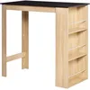 Image de Table De Bar Avec Rangement 3 Étagères