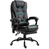 Image de Vinsetto - fauteuil de bureau massant - Garnissage mousse - 67x 79x111-121cm - Noir