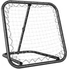 Image de Filet de rebond de - football - HOMCOM - ajustable pliable portable 4 piquets fixation - PE - 78x84x78cm - noir blanc