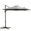 Image de Parasol déporté octogonal inclinable rotatif 360° - OUTSUNNY - Acier - Gris