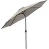 Image de Parasol Octogonal Inclinable 3 M Métal Polyester Gris Clair