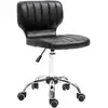 Image de Tabouret De Massage Travail Matelassé Noir Chromé