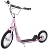 Image de Trottinette - patinette enfant - HOMCOM - dès 5 ans grands pneus guidon réglable freins - acier - rose