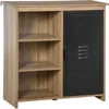 Image de Buffet Design Industriel 3 Niches Placard Porte Métal