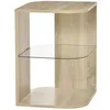 Image de HOMCOM - Table dappoint - Panneaux de particules - 40x40x56cm - Bois naturel