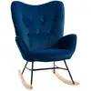 Image de Fauteuil À Bascule Oreilles Grand Confort Aspect Velours