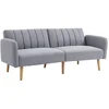Image de Canapé Convertible 2 Places Design Scandinave Tissu Aspect Lin
