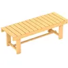 Image de Outsunny - Banc de jardin en bois - Bois de sapin - 110x38x35cm - Bois naturel