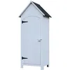 Image de Armoire De Jardin 1 Porte 3 Étagères