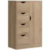 Image de HOMCOM - Meuble de Rangement - Panneaux de particules - 54x29x83cm - Marron
