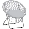 Image de Outsunny - fauteuil design - Métal - 77x64x78cm - Gris