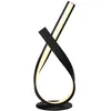 Image de Lampe à poser - HOMCOM - design spirale lampe chevet intensité variable moderne salon chambre - aluminium - noir
