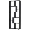 Image de Bibliothèque - HOMCOM - étagère zig zag design contemporain rangement salon bureau - panneaux particules - 70x24x178cm - noir