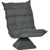 Image de Fauteuil Relax Pivotant Inclinable Tissu Velours Microfibre