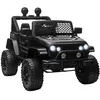 Image de Voiture électrique - HOMCOM - enfant 12V télécommande suspension 4 roues phares klaxon MP3 - PP - noir