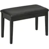 Image de Banquette Tabouret De Piano Avec Coffre Noir