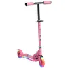 Image de Trottinette enfant - HOMCOM - 3-7 ans roues lumineuses PU LED musique hauteur réglable frein - PU - rose