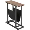 Image de HOMCOM - Table dappoint - Acier - 49x19x55cm - Noir