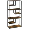 Image de Bibliothèque Style Industriel Étagère De Rangement 7 Niveaux