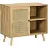 Image de Buffet 1 Porte Étagère 2 Niches Style Bohème