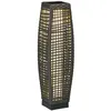 Image de Luminaire en Résine Tressée Outsunny Résine Tressée 21x21x78cm Gris
