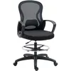 Image de Chaise De Bureau Assise Haute Réglable Tissu Maille