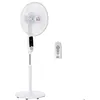 Image de Ventilateur sur pied puissant - HOMCOM - réglable en hauteur - télécommande 3 vitesses oscillation et minuterie - Blanc
