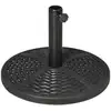 Image de Pied De Parasol Hdpe Aspect Rotin Noir