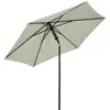 Image de Parasol Inclinable Octogonal Ø 2,65 X 2,35h M Métal Polyester Gris Clair