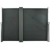 Image de Double store latéral - Outsunny - double brise-vue paravent rétractable anti-UV haute densité - polyester - 6x180m - gris