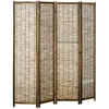 Image de Paravent en bois - HOMCOM - 4 panneaux séparateur de pièce cloison de séparation pliable - 160x170cm - naturel
