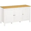 Image de Buffet Bas Style Classique Chic - 3 Portes - Aspect Bois
