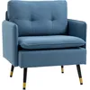 Image de Fauteuil Style Art-déco Effet Capitonné Tissu