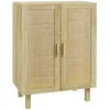 Image de HOMCOM - Meuble de rangement - Panneaux de particules - 73x41x102cm - Bois naturel