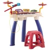 Image de Jouet Musical Piano Électronique Batterie 2 En 1 Avec Tabouret Et Micro Multicolore