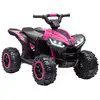 Image de Quad buggy électrique enfant 12 v 3 kmh max. Effets lumineux et sonores rose noir