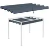 Image de Toile de rechange pour pergola rétractable 3 x 2,15 m polyester haute densité 180 gm² anti-uv30+ gris