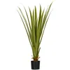 Image de Plante artificielle - HOMCOM - type agave en pot 16 feuilles grand réalisme décoration intérieur extérieur - plastique - 90 cm
