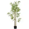 Image de Bambou artificiel 1,80h m - plante artificielle - 830 feuilles réalistes, vrais troncs - pot inclus