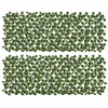 Image de Haie artificielle - Outsunny - lot de 2 treillis extensible brise-vue canisse feuillage - PE - 2x1m - vert
