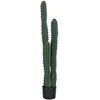 Image de Cactus artificiel - Outsunny - plante artificielle grande taille réalisme décoration - plastique - Ø 18x120cm - vert