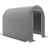 Image de Abri De Jardin Rangement Extérieur - Porte Zippée - Acier Galvanisé Pe Gris