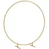 Image de Arche décorative - arche de mariage - arche de ballon - dim. 222l x 60l x 224h cm - acier doré