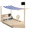 Image de Outsunny - Bac à sable - Bois de sapin - 180x103x144.5cm - Bois naturel