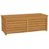Image de Coffre de rangement extérieur 176l - dim. 130l x 50l x 45h cm - poignée - bois marron