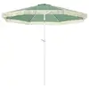 Image de Parasol inclinable de jardin style bohème à franges polyester haute densité vert